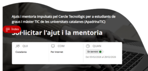 Oberta la sisena edició del programa ApadrinaTIC